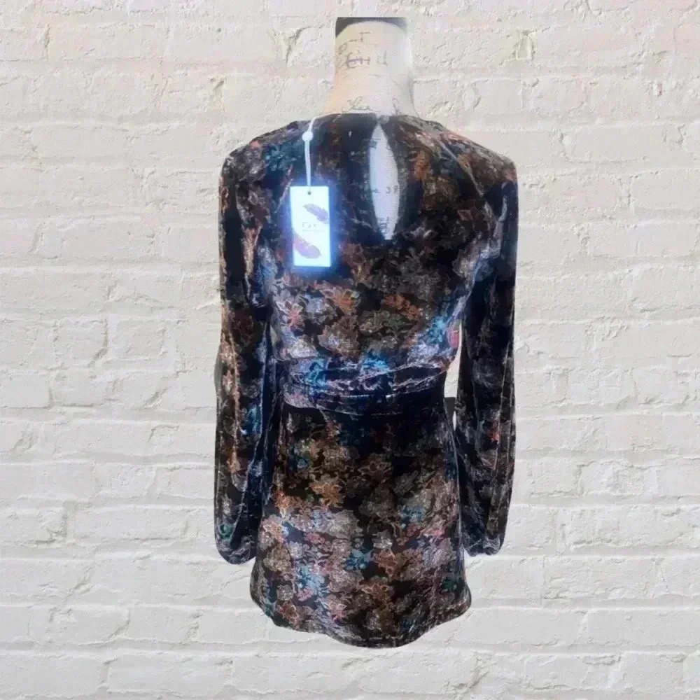 Chelsea & Violet Velvet Wrap Dress - Picture 5 of 6